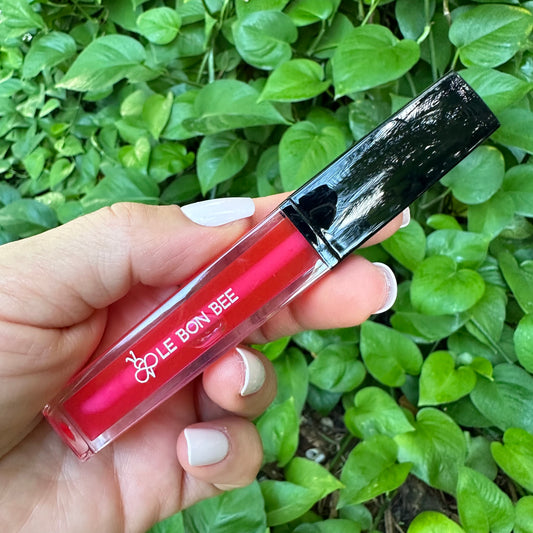 gloss liquid lipstick with CBD (cannabidiol isolate) berry punch